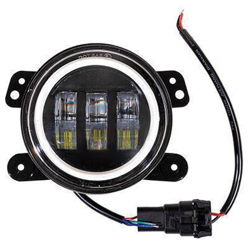 Фара дневного света 12/24 В 30 Вт 3 LED 6000К 125х92мм Vesta 2180 ангельские глазки Skyway