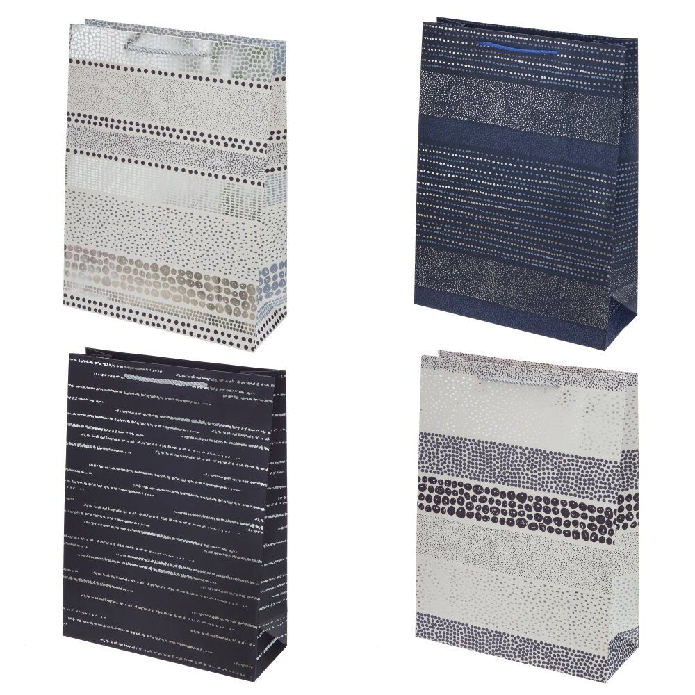 GAEM Пакет подарочный (бумага 210г/м2, блок микс 12шт), L31 W12 H42 см, 4в.