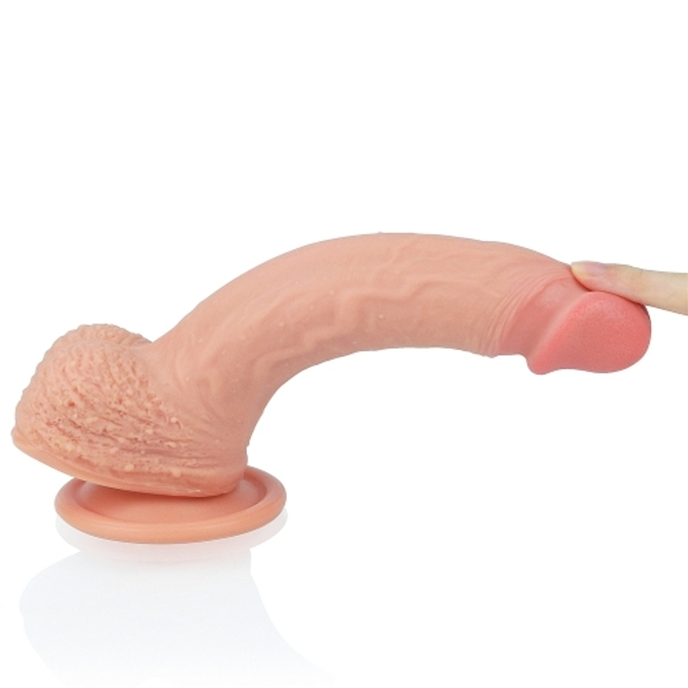 Фаллоимитатор 8.5'' Dual layered Platinum Silicone Cock