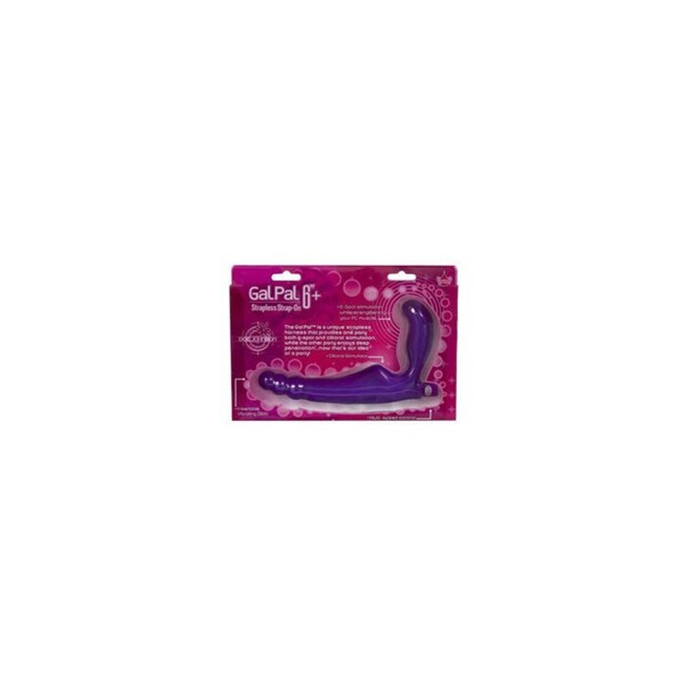 Безремневой страпон с вибрацией Gal Pal 6'' (Цвет: фиолетовый)