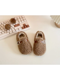 Балетки из искусственного меха