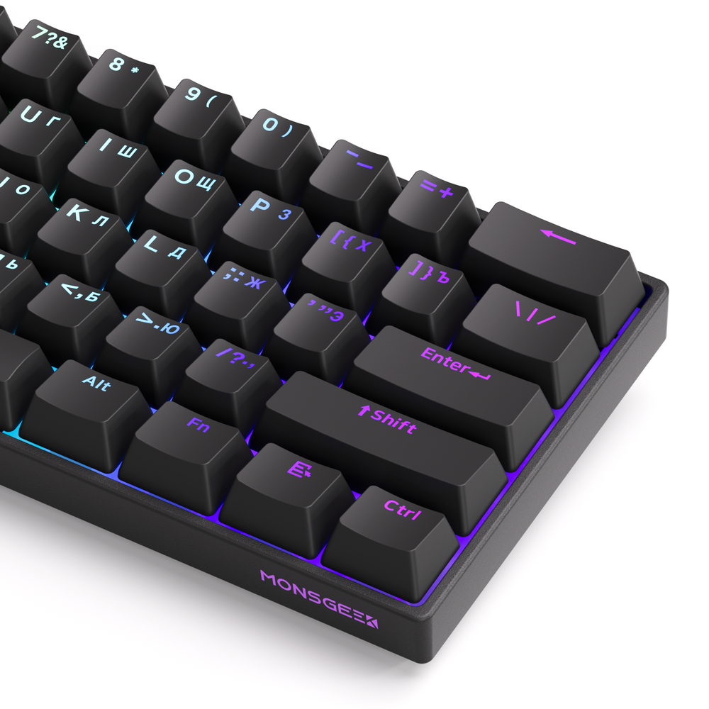 AKKO MonsGeek FUN60 Pro HE White Shine-through White