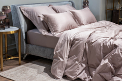 Простыня на резинке 160x200x30 Garda Decor розовая