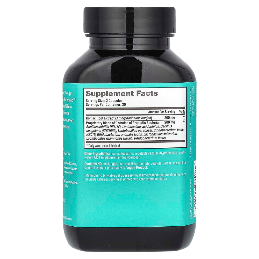 HUM Nutrition, Skin Squad Pre + Probiotic, 60 веганских капсул