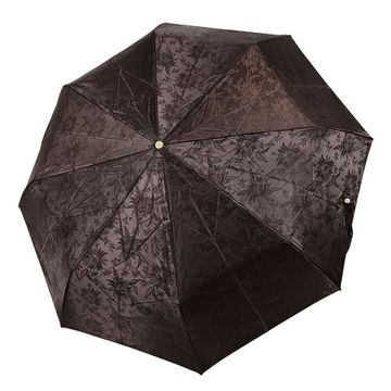 Жаккардовый женский зонт чёрный 120-D-07