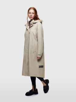 Женский плащ KAMA NORPPA слоновая кость