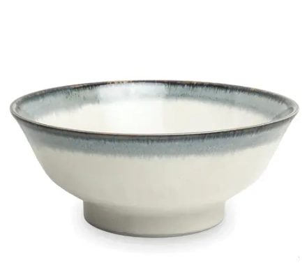 Mensa Home Миска Aurora 22x9 см бело-голубая