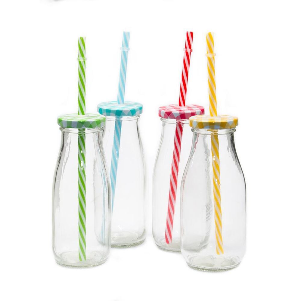 Банка бутылка для подачи соков/коктейлей 296 мл с крышкой d 6 см h15 см P.L. Proff Cuisine [1]