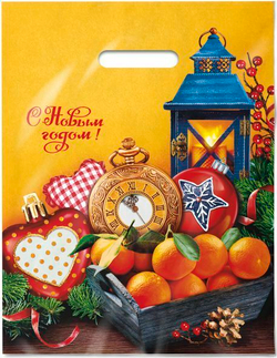 Пакет ВУР 31*40см НГ 60 мкм Мандарины 1шт