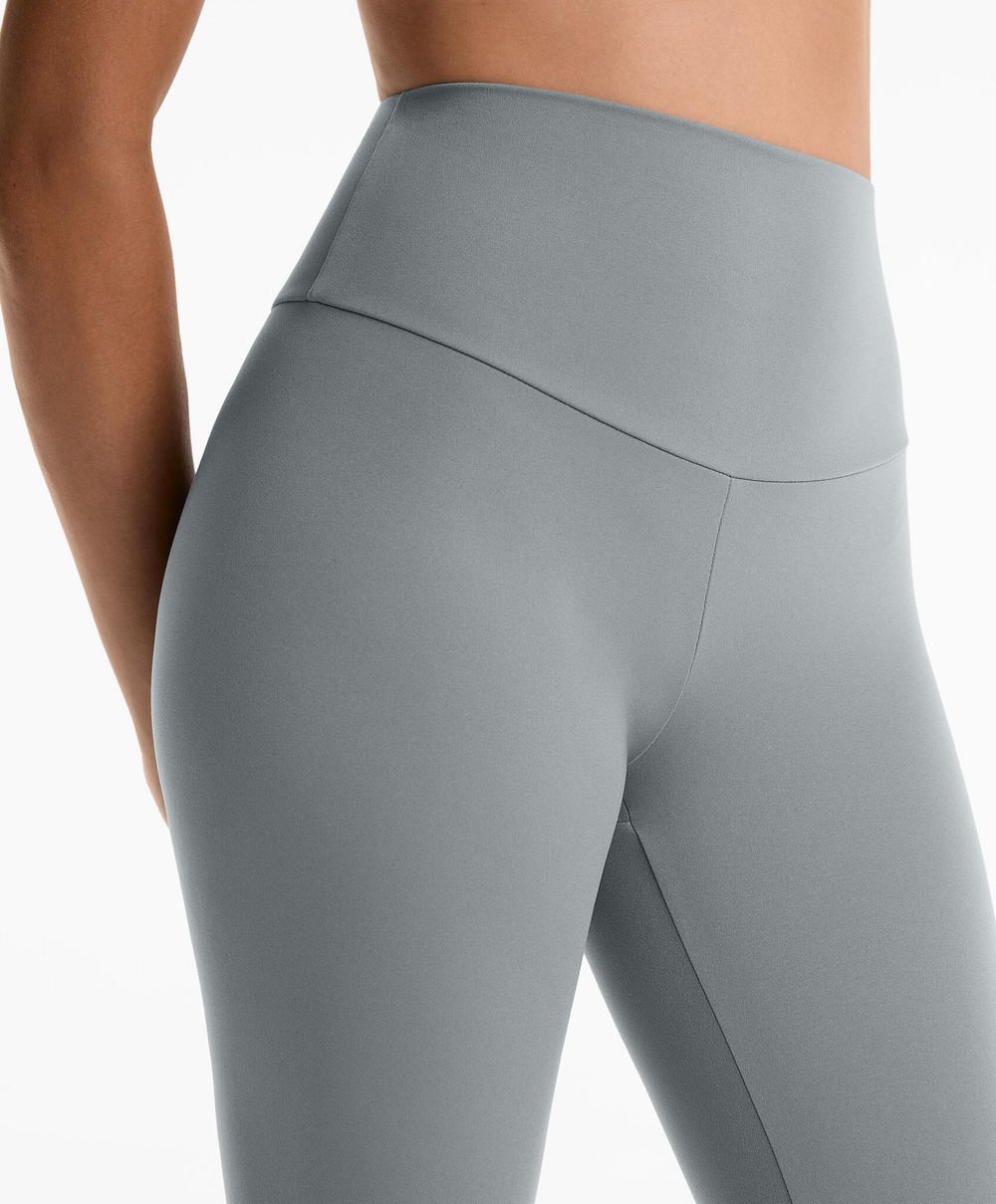 OYSHO Легинсы Comfortlux с супервысокой талией длиной до щиколотки 65 см, стальной синий