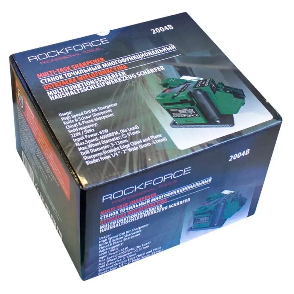 Станок точильный многофункциональный(сверла,ножи,ножницы, 220V,65W,50Hz,6000об/мин) RockForce##Rock FORCE RF-2004B