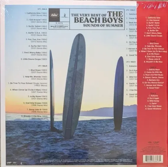 The Beach Boys – Sounds Of Summer (The Very Best Of) (Sea Blue Marble) 2LP
