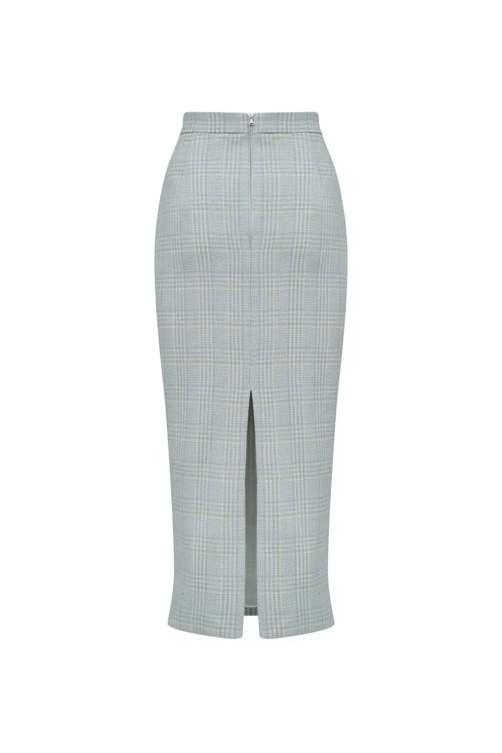 Юбка-карандаш миди голубая