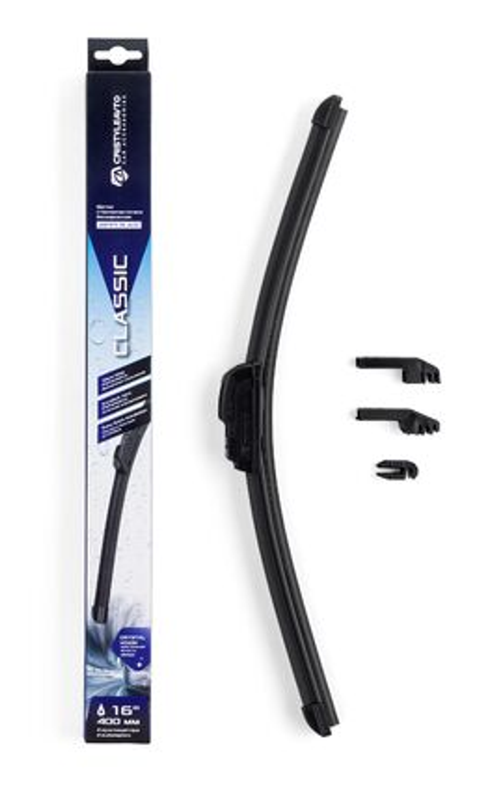 Щетка дворника бескаркасная 400мм (16") CRISTYLEAVTO Classic 29373