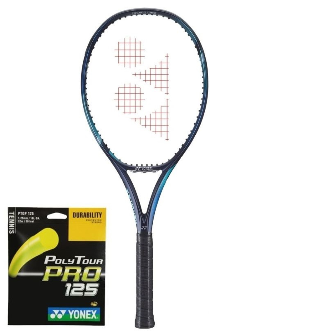 Теннисная ракетка Yonex New EZONE 100 (300g) + Струны + Натяжка