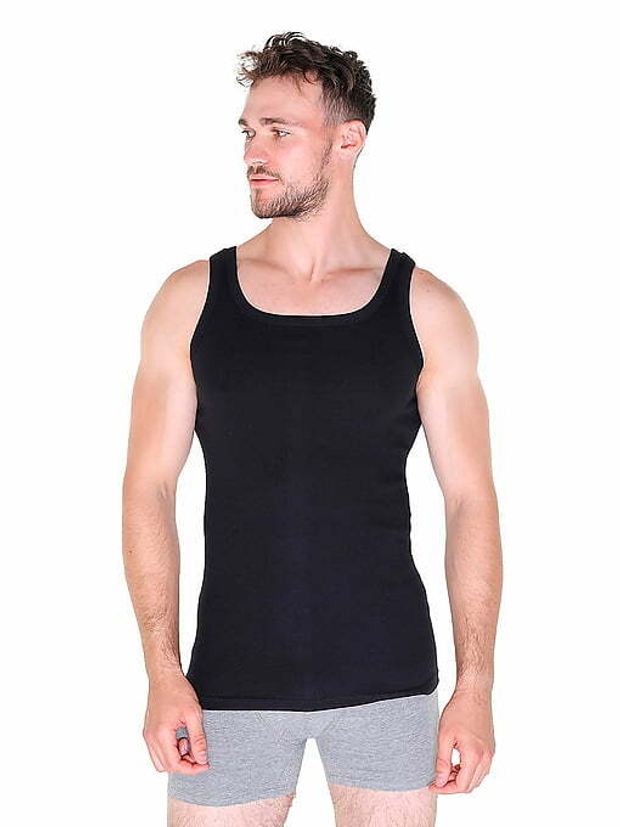 Майка мужская черный