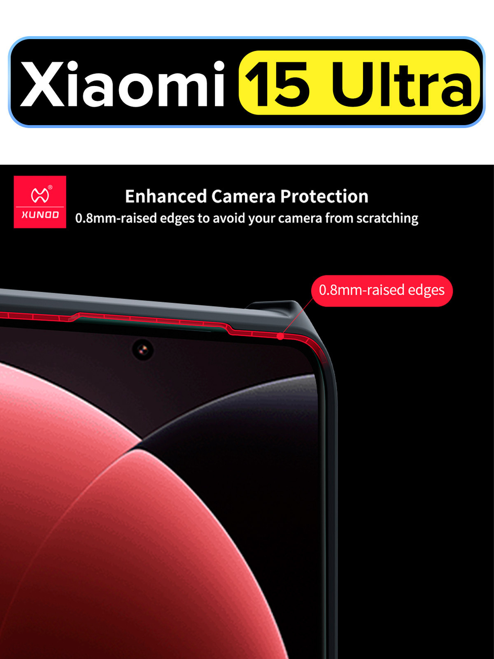 Чехол для Xiaomi 15 Ultra c MagSafe противоударный с усиленными углами XUNDD