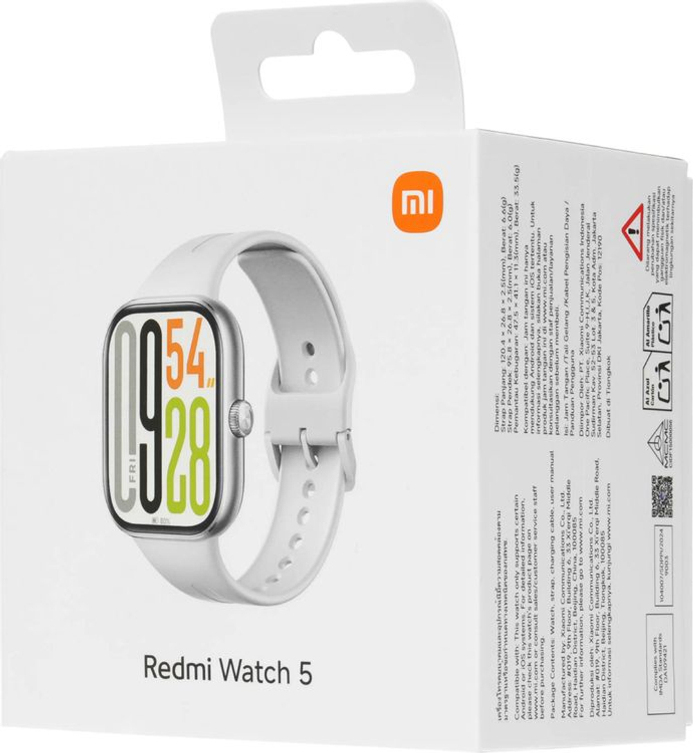 Смарт-часы Xiaomi Redmi Watch 5,  2.07",  серый/серебристый