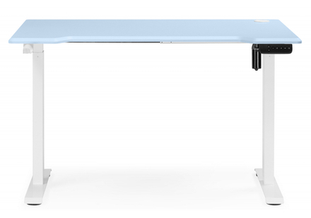 Компьютерный стол Woodville Маркос 120х75 голубой, белый, ножки белые