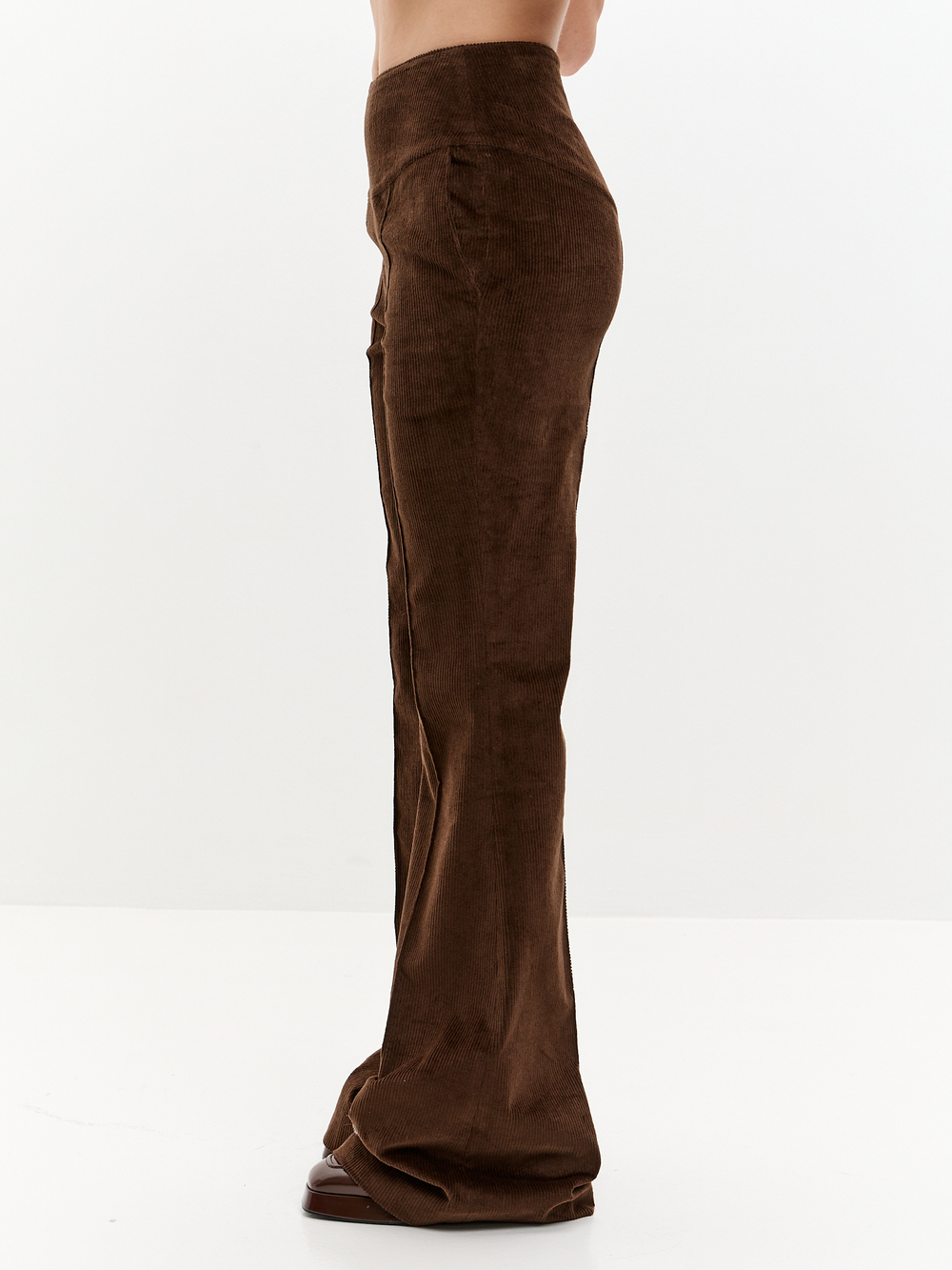 Брюки клеш KISS из вельвета