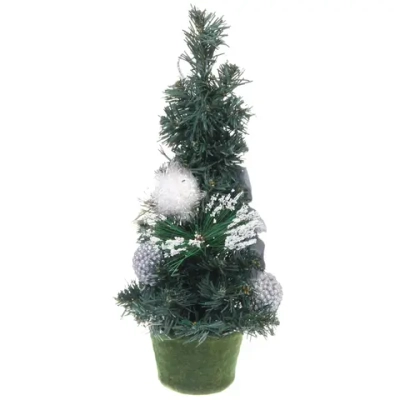 Елка в горшке «Зима» 40 см, Серебро