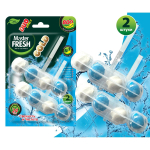 Master Fresh GOLD Подвесной блок для унитаза Duo Effect 5в1 Морской 2шт