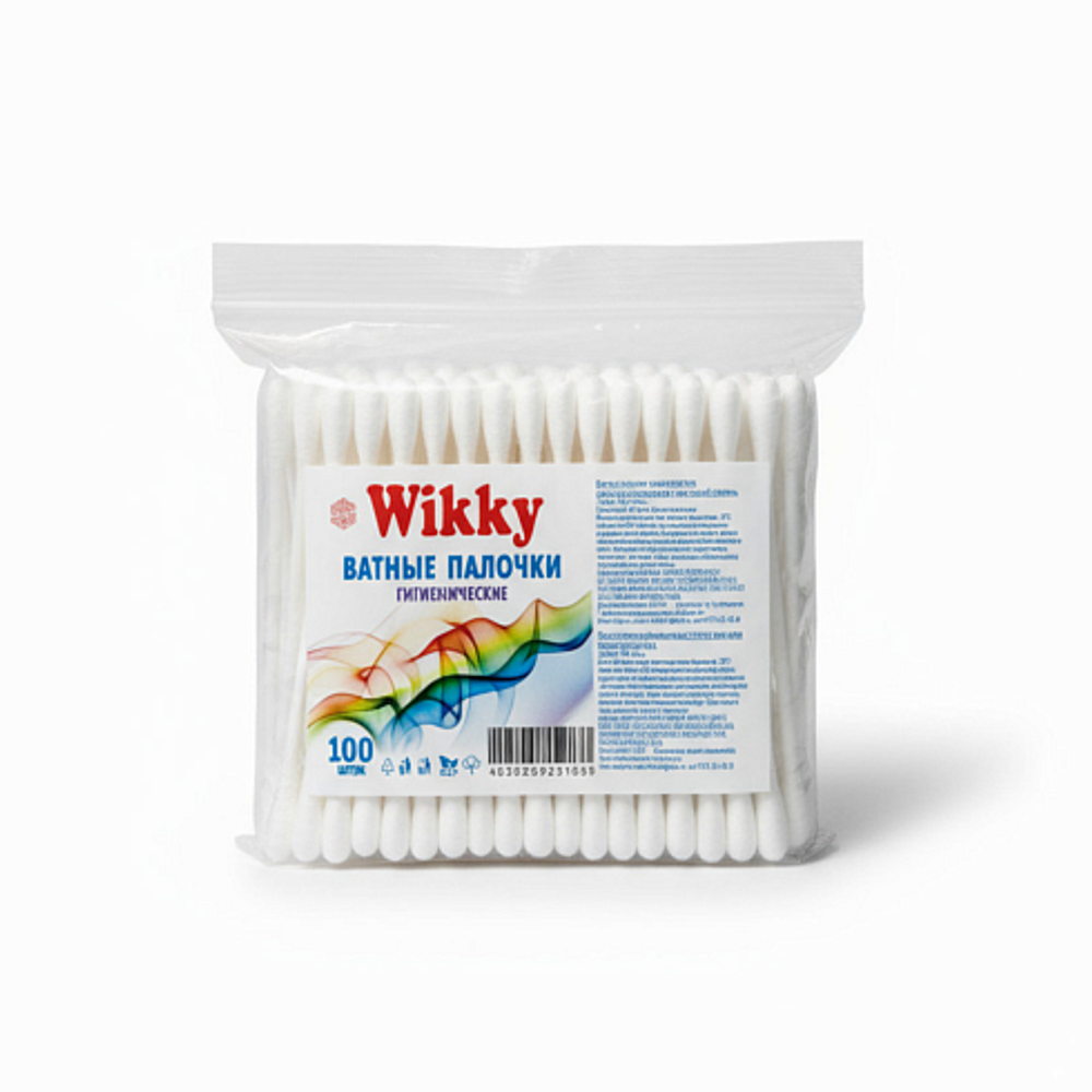 Ватные палочки Wikky п/э 100шт/120/К