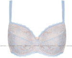 Бюстгальтер-балконет Manila (Размер: 70H) (Цвет: белый с голубым)