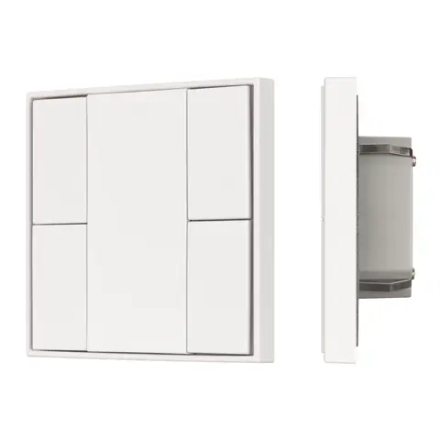 INTELLIGENT ARLIGHT Кнопочная панель KNX-301-22-4-SH-IN White (BUS, Frame) (IARL, IP20 Пластик, 3 года) 037722