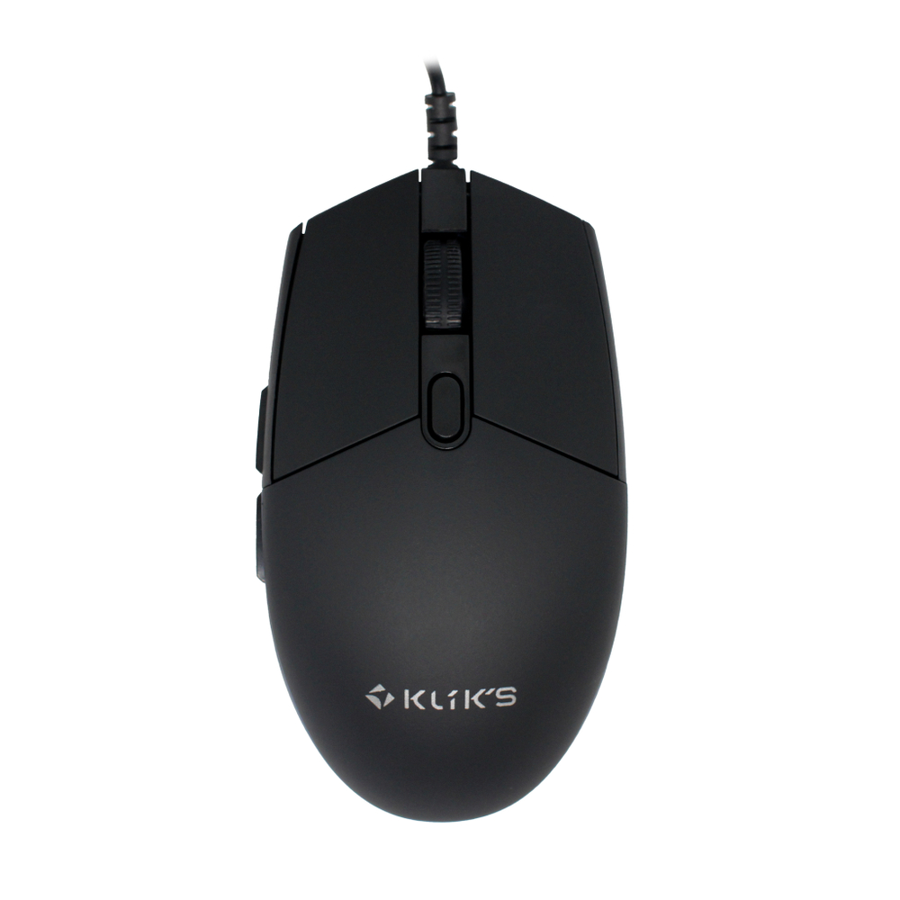 Мышь проводная KLIKS 101M, 8000dpi, черный, 2м (LW-101M)