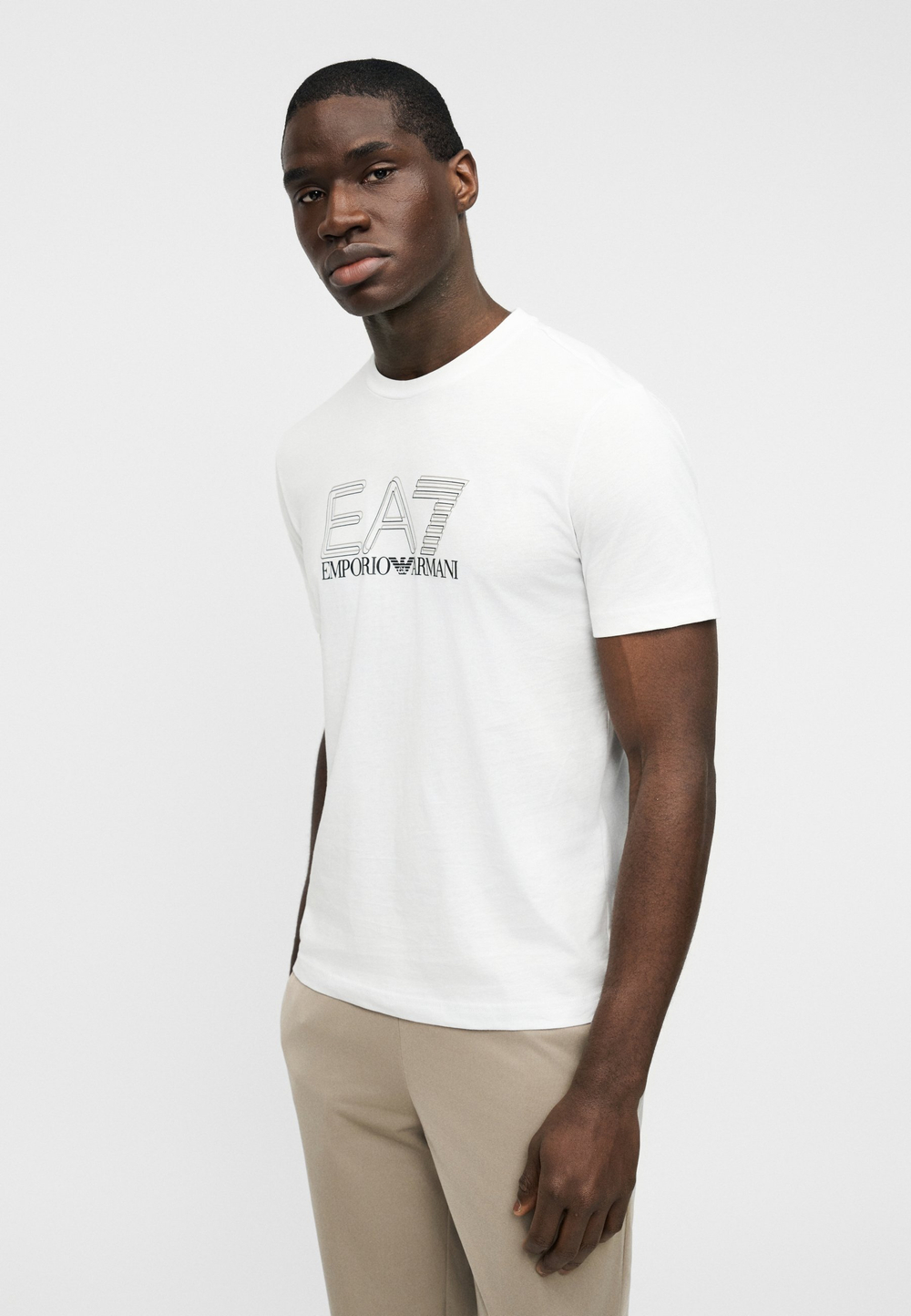 EA7 Emporio Armani UNISEX - Футболка с принтом - Белый