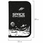 Пенал ПИФАГОР, 1 отделение, ламинированный картон, 19х11 см, "Space invader", 273469
