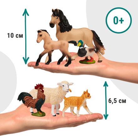 Ферма с кошкой - 6 фигурок с аудиосказками и мини-книгой