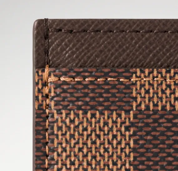 Визитница Louis Vuitton из канвы Damier, коричневый