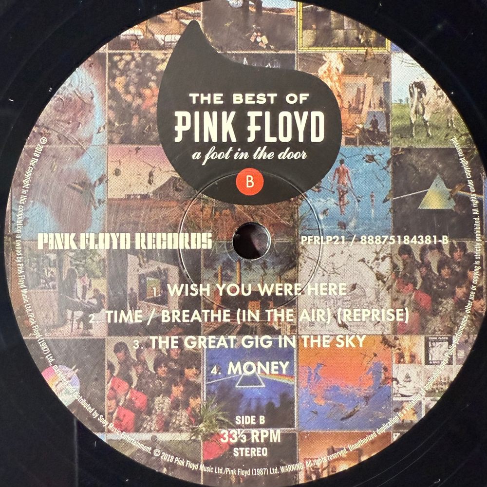 Pink Floyd ‎– A Foot In The Door - The Best Of Pink Floyd 2LP (США 2018г.)