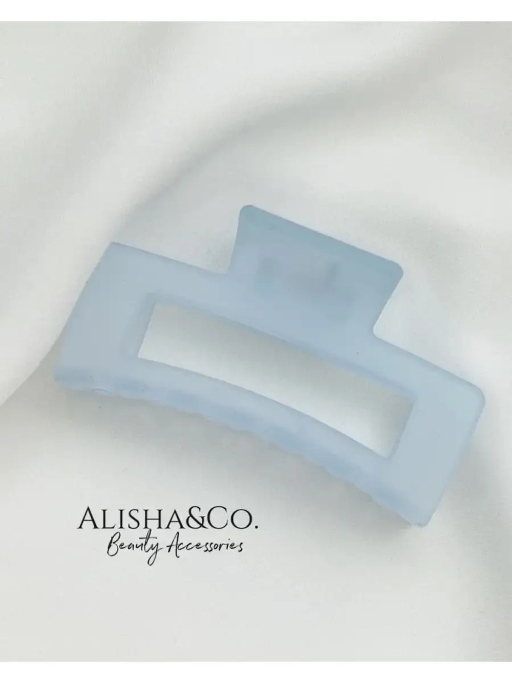 Аксессуар для волос Заколка Крабик средний Soft Touch Blue