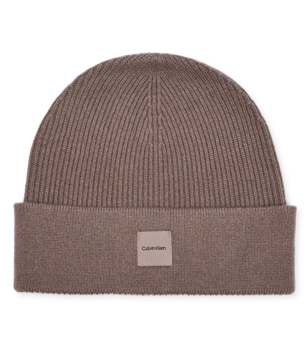 Кашемировая шапка Calvin Klein - бежевый(K60K612584)