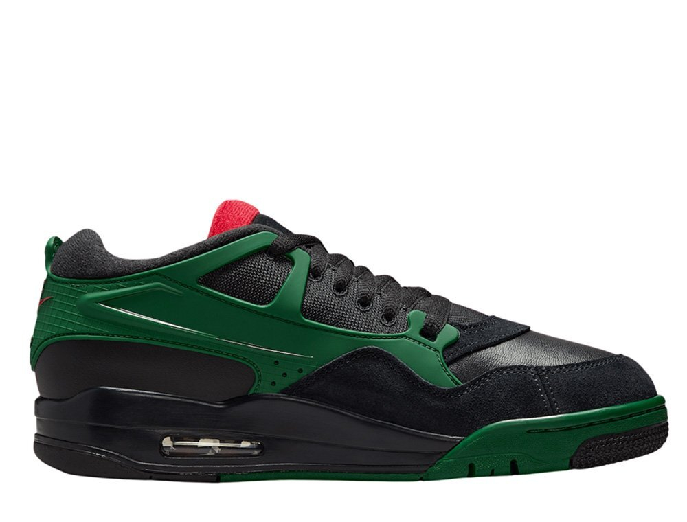 Баскетбольные кроссовки Air Jordan 4 RM Black/Gorge Green-University Red