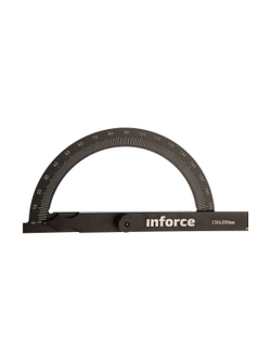 Транспортир с линейкой 200 мм Inforce 06-11-64