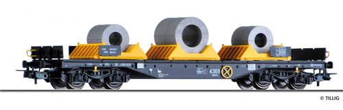 Платформа Sgmmns 4505 с грузом стали в рулонах, Ep.VI