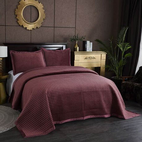 Покрывало 240х260 и 2 наволочки 50х70 Sofi De MarkO Лоретта Пепельная роза