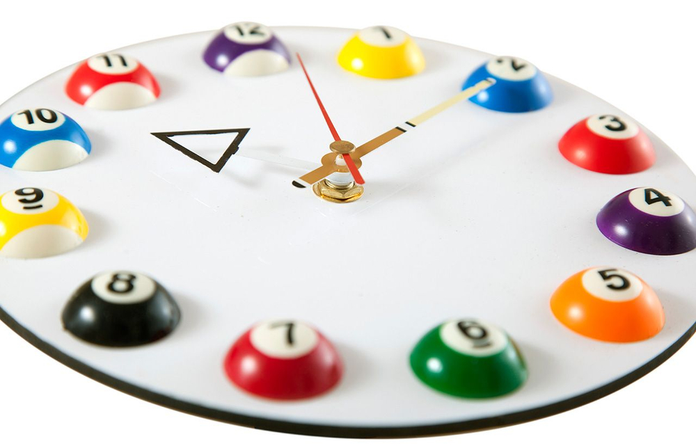 Бильярдные часы "ПулТайм" пластиковые