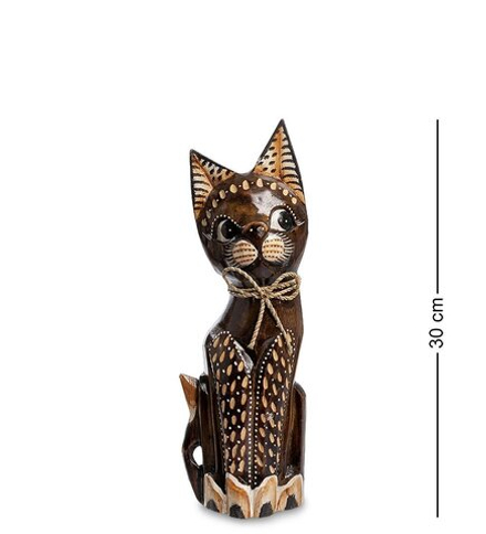 Decor and Gift 99-093 Статуэтка «Кошка» 30 см (албезия, о.Бали)