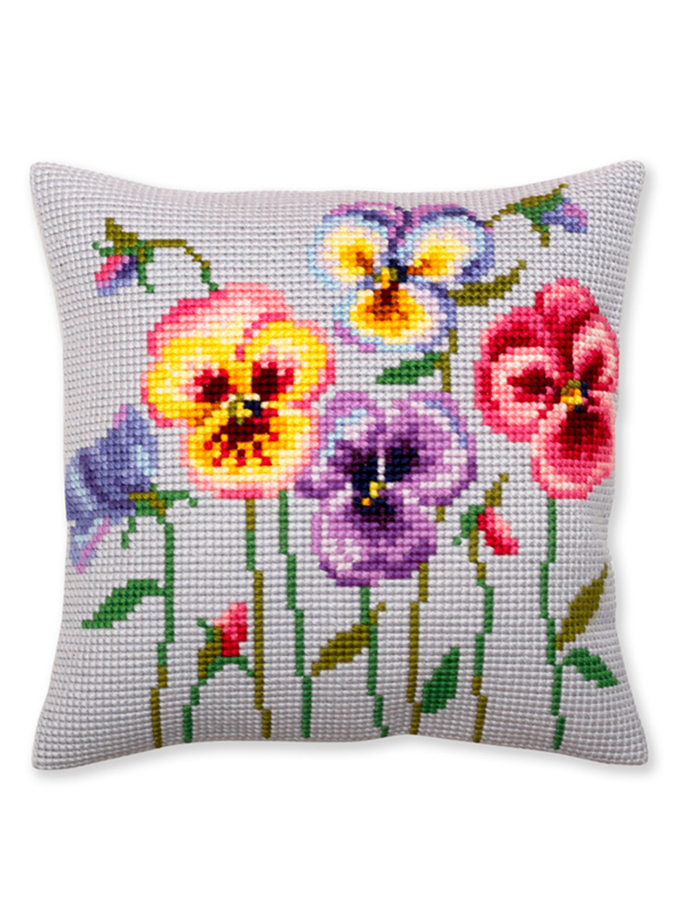 "Анютины глазки"-5384  подушка