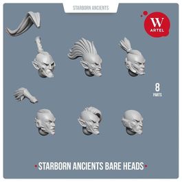 Части для миниатюр Starborn Ancients Bare Heads