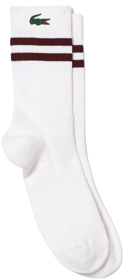 Теннисные носки Lacoste Breathable Jersey Tennis Socks 1P - White