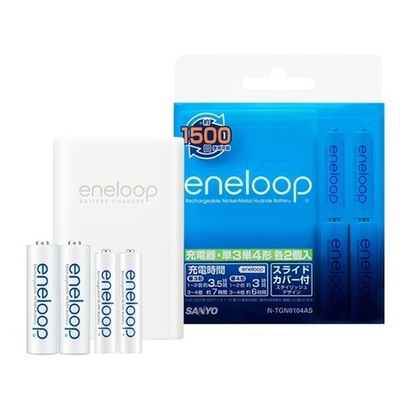 Зарядное устройство Eneloop N-TGN0104AS + 2AA 1900 mAh + 2AAA 750 mAh