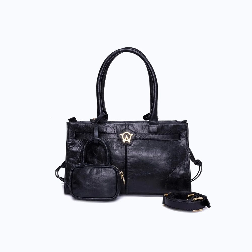 MANC ЗАМШЕВАЯ СУМКА "ZOUZOU", ЧЕРНЫЙ