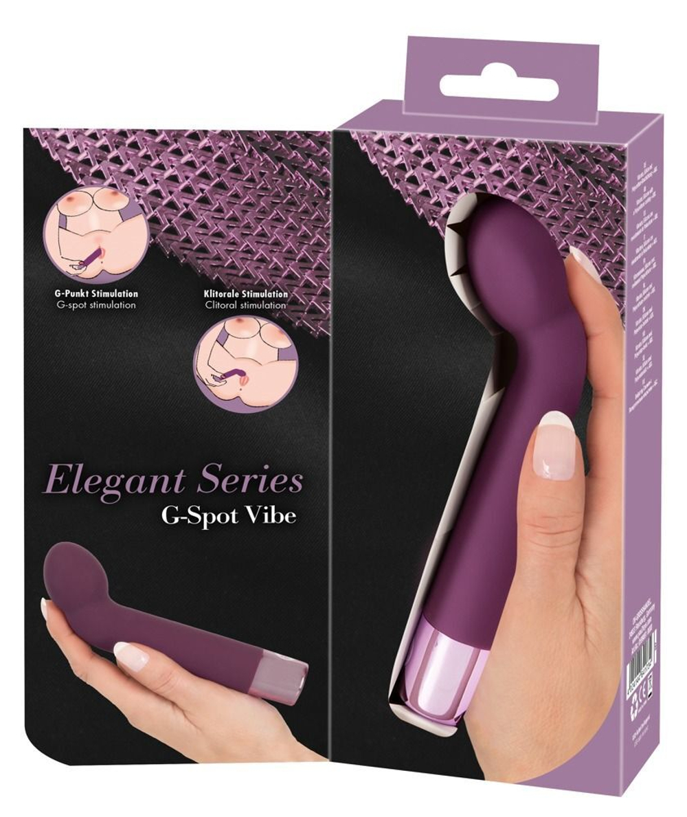 Фиолетовый G-стимулятор с вибрацией G-Spot Vibe - 16 см. (Цвет: фиолетовый)