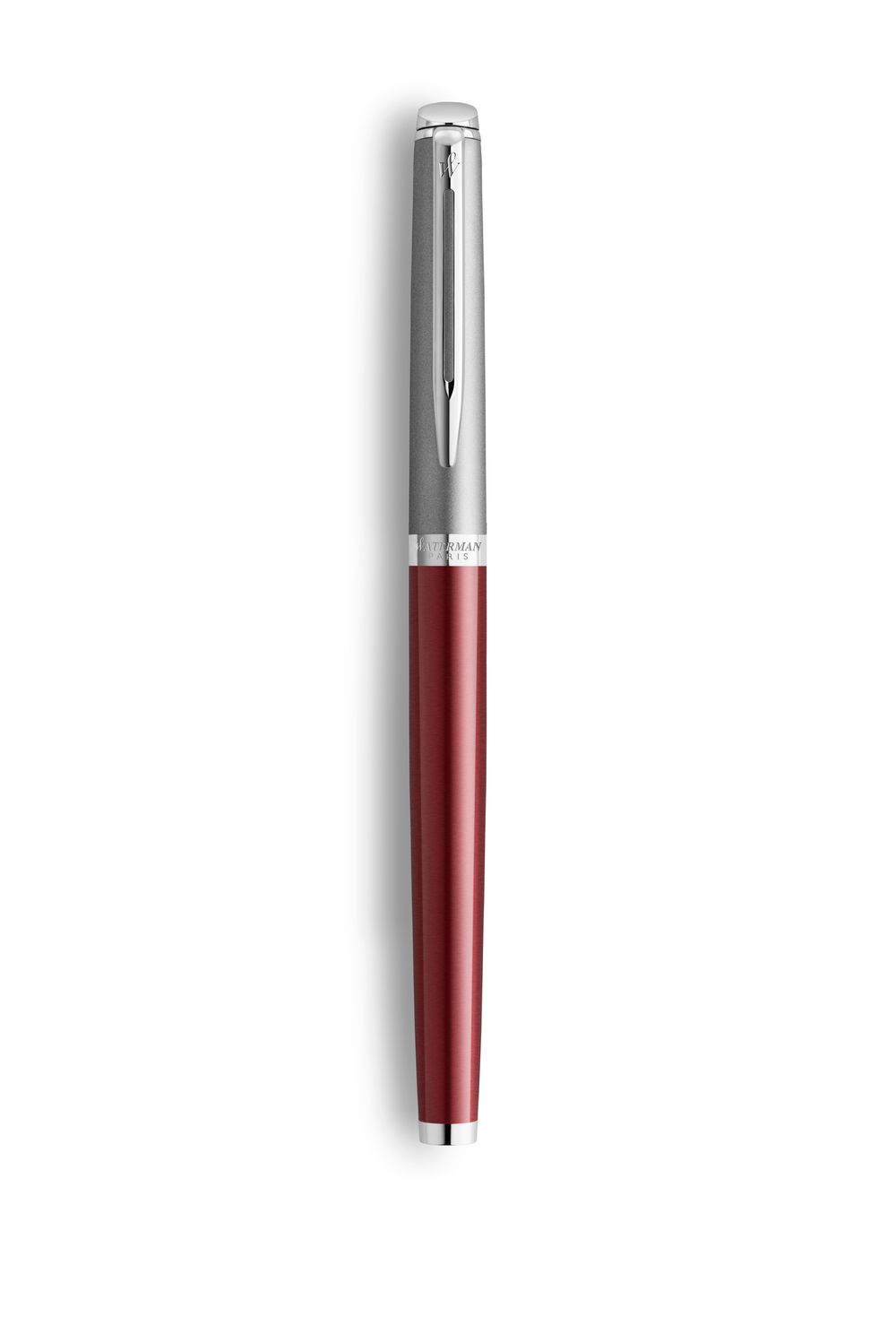 Перьевая ручка Waterman Hemisphere Entry Point Stainless Steel with Red Lacquer в подарочной упаковке